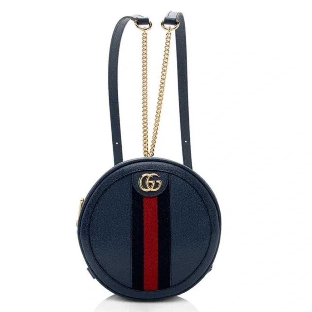 Gucci Leather Ophidia Round Mini bag
